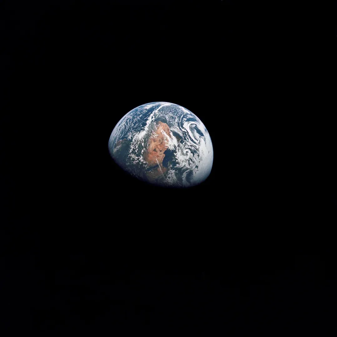 An image of the Earth from orbit