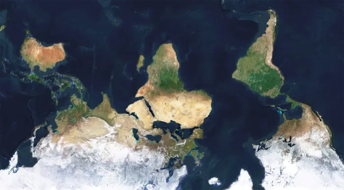 Maps looks weird upside down