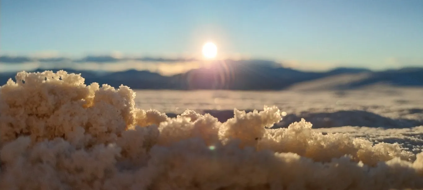 Sunset over White Sands